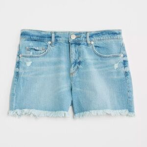 LOFT Mid Rise Denim Cut Off Jean Shorts 30